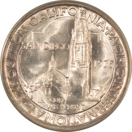 CAC Approved Coins 1935-S SAN DIEGO COMMEMORATIVE HALF DOLLAR – PCGS MS-65! OGH, PQ! CAC APPROVED!