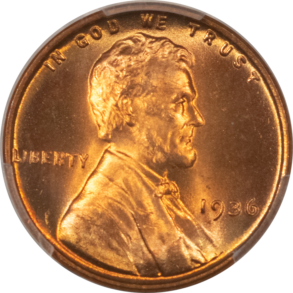 Lincoln Cents (Wheat) 1936 LINCOLN CENT – PCGS MS-67 RD BLAZING RED & SUPERB! Lincoln Cents (Wheat) 1936 LINCOLN CENT – PCGS MS-67 RD BLAZING RED & SUPERB!