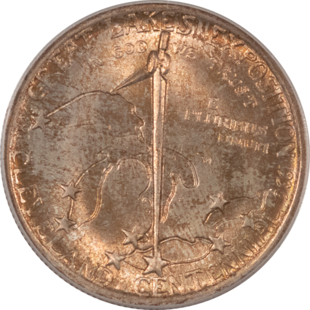 Early Commems 1936 CLEVELAND COMMEMORATIVE HALF DOLLAR – PCGS MS-64, OLD GREEN HOLDER, PQ!