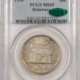 CAC Approved Coins 1935 CONNECTICUT COMMEMORATIVE HALF DOLLAR – PCGS MS-64, OGH, PQ+, CAC APPROVED!