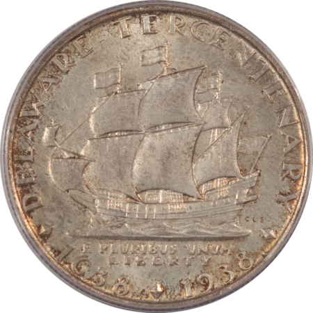 CAC Approved Coins 1936 DELAWARE COMMEMORATIVE HALF DOLLAR – PCGS MS-65, ORIG PQ GEM, CAC APPROVED!
