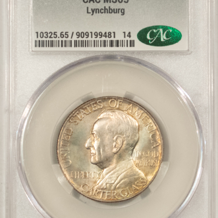 CAC Approved Coins 1936 LYNCHBURG COMMEMORATIVE HALF DOLLAR – CACG MS-65, ATTRACTIVE, PQ & CAC!