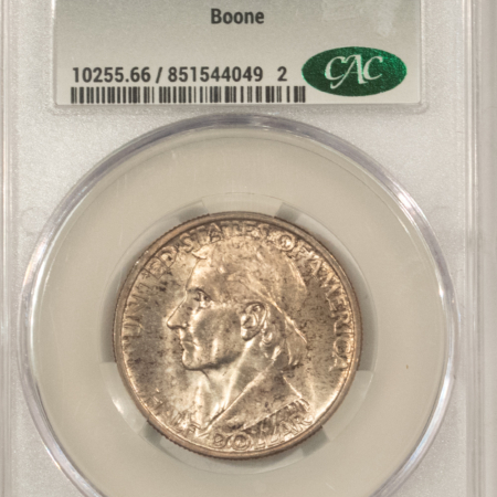 CAC Approved Coins 1937 BOONE COMMEMORATIVE HALF DOLLAR – CACG MS-66, SUPERB & CAC APPROVED!