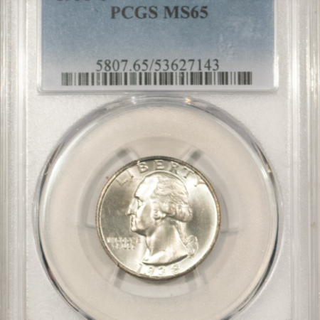 New Certified Coins 1938-S WASHINGTON QUARTER – PCGS MS-65, FRESH WHITE GEM!