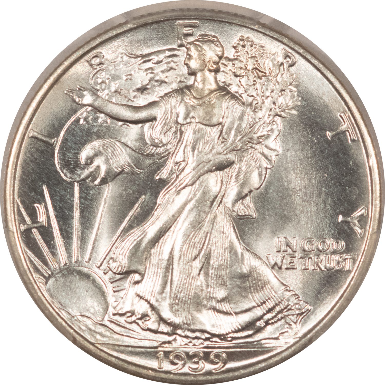 Half Dollars 1939 WALKING LIBERTY HALF DOLLAR – PCGS MS-65, LOOKS 66! PREMIUM QUALITY! Half Dollars 1939 WALKING LIBERTY HALF DOLLAR – PCGS MS-65, LOOKS 66! PREMIUM QUALITY!