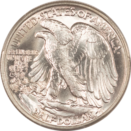 Half Dollars 1939 WALKING LIBERTY HALF DOLLAR – PCGS MS-65, LOOKS 66! PREMIUM QUALITY!