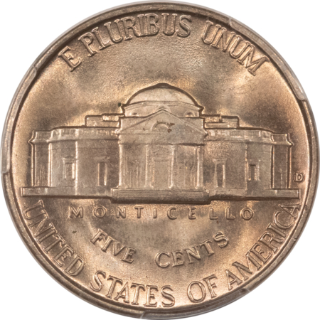 Jefferson Nickels 1939-D JEFFERSON NICKEL, REVERSE OF 1940 – PCGS MS-65, PRETTY GEM!