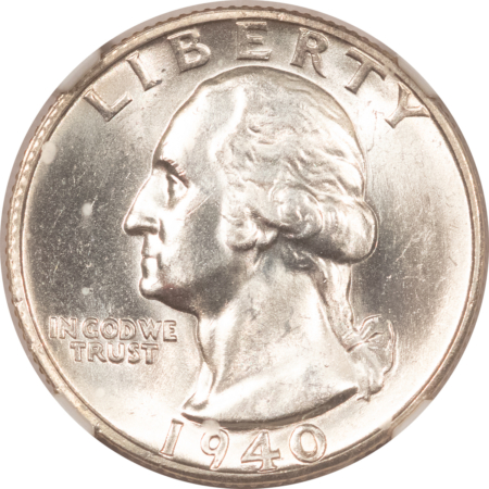 New Certified Coins 1940-S WASHINGTON QUARTER – NGC MS-64, FLASHY!