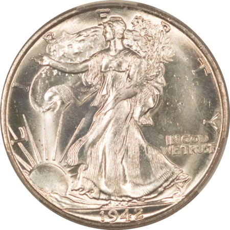 CAC Approved Coins 1942-D WALKING LIBERTY HALF DOLLAR – CACG MS-63, CAC APPROVED!