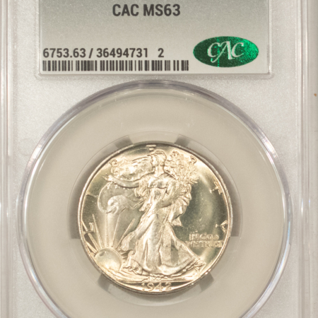 CAC Approved Coins 1942-D WALKING LIBERTY HALF DOLLAR – CACG MS-63, CAC APPROVED!