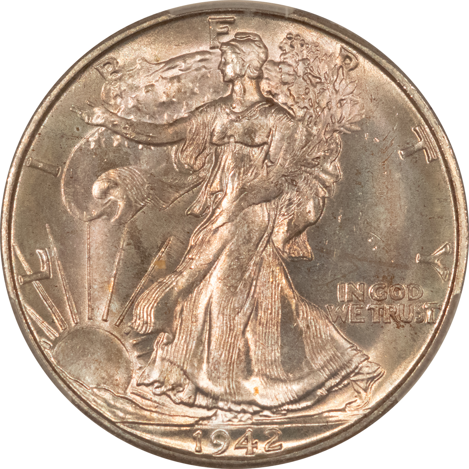 CAC Approved Coins 1942-D WALKING LIBERTY HALF DOLLAR – CACG MS-64, CAC APPROVED! CAC Approved Coins 1942-D WALKING LIBERTY HALF DOLLAR – CACG MS-64, CAC APPROVED!