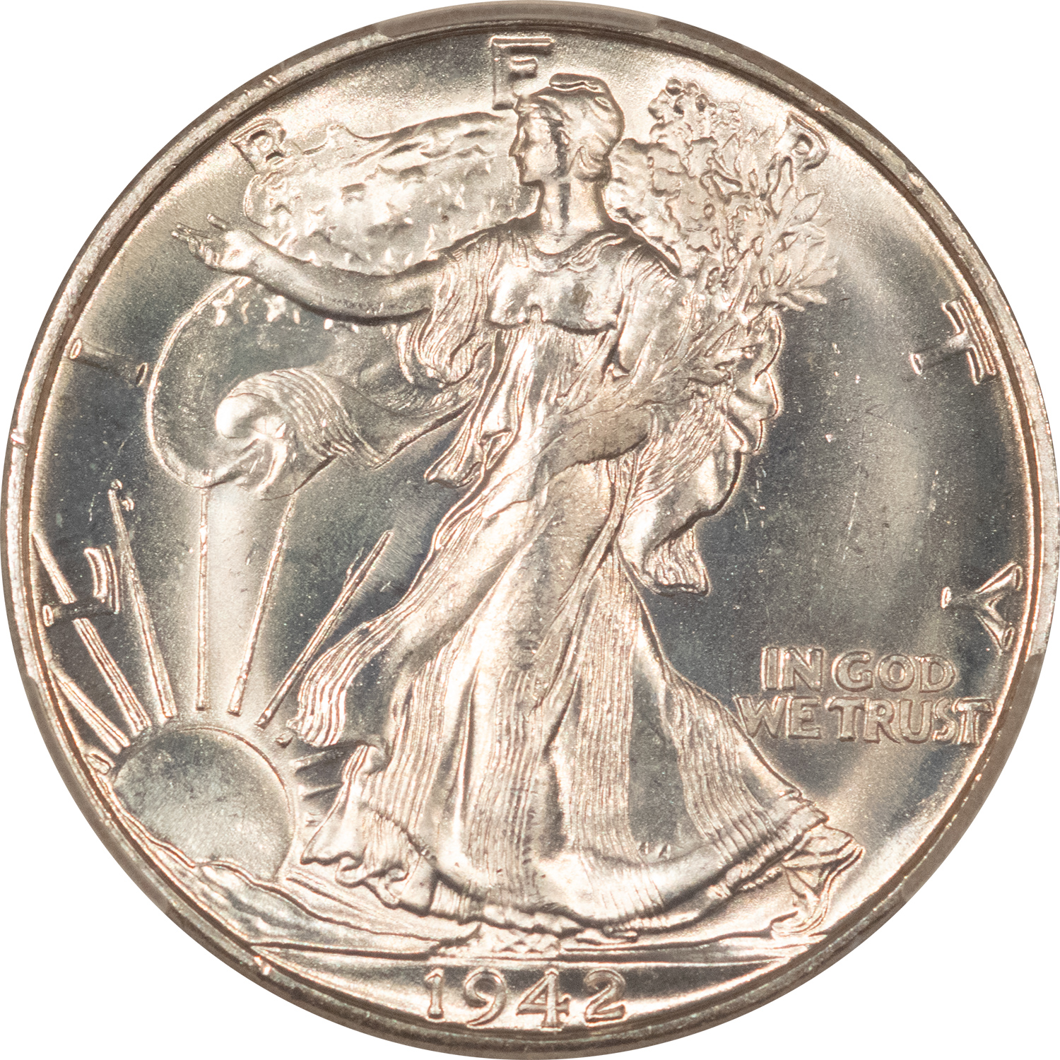 CAC Approved Coins 1942-D WALKING LIBERTY HALF DOLLAR – CACG MS-64, CAC APPROVED! CAC Approved Coins 1942-D WALKING LIBERTY HALF DOLLAR – CACG MS-64, CAC APPROVED!