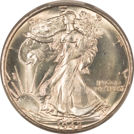 CAC Approved Coins 1942-D WALKING LIBERTY HALF DOLLAR – CACG MS-64, CAC APPROVED!