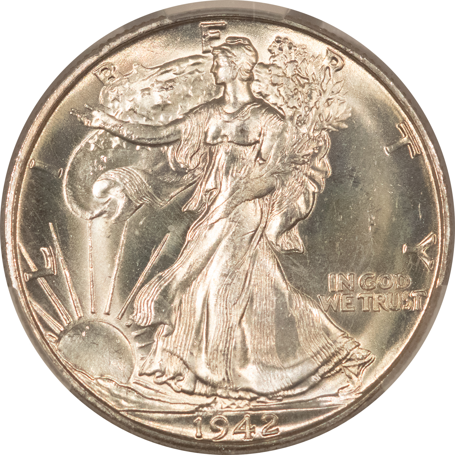 CAC Approved Coins 1942-D WALKING LIBERTY HALF DOLLAR – CACG MS-64, CAC APPROVED! CAC Approved Coins 1942-D WALKING LIBERTY HALF DOLLAR – CACG MS-64, CAC APPROVED!