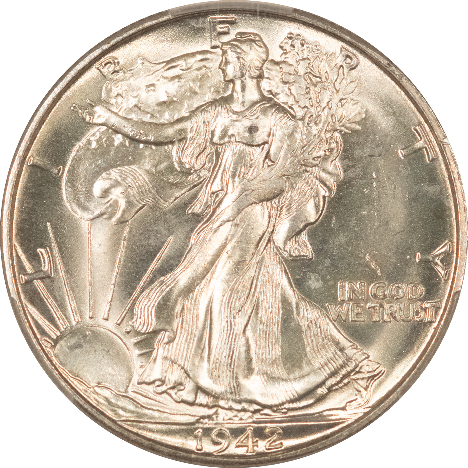 Half Dollars 1942-D WALKING LIBERTY HALF DOLLAR – CACG MS-64, CAC APPROVED! Half Dollars 1942-D WALKING LIBERTY HALF DOLLAR – CACG MS-64, CAC APPROVED!