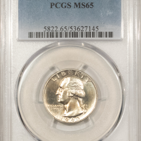 New Certified Coins 1943-S WASHINGTON QUARTER – PCGS MS-65, LUSTROUS GEM!
