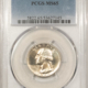 New Certified Coins 1943 WASHINGTON QUARTER – PCGS MS-65, PRETTY & PREMIUM QUALITY!