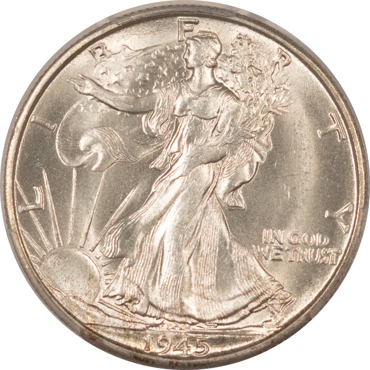 Half Dollars 1945-S WALKING LIBERTY HALF DOLLAR – PCGS MS-64 BLAST WHITE Half Dollars 1945-S WALKING LIBERTY HALF DOLLAR – PCGS MS-64 BLAST WHITE