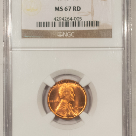 Lincoln Cents (Wheat) 1946 LINCOLN CENT – NGC MS-67 RD