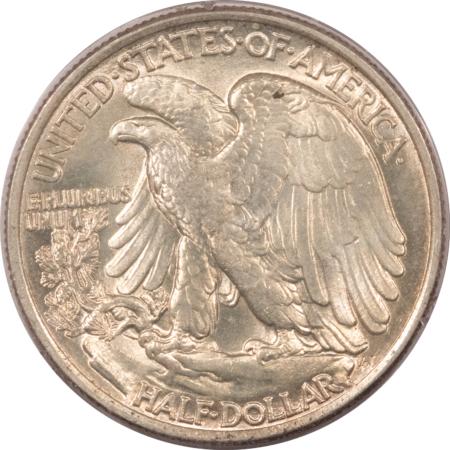 Half Dollars 1946 WALKING LIBERTY HALF DOLLAR PCGS MS-63, LOOKS 65! RATTLER! PREMIUM QUALITY!