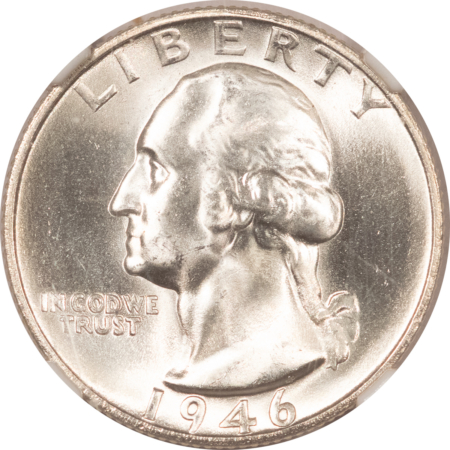 New Certified Coins 1946-S WASHINGTON QUARTER – NGC MS-66, WHITE!