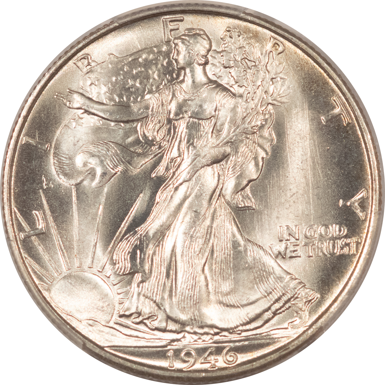 Half Dollars 1946-S WALKING LIBERTY HALF DOLLAR – PCGS MS-65, LOOKS 66+, PREMIUM QUALITY! Half Dollars 1946-S WALKING LIBERTY HALF DOLLAR – PCGS MS-65, LOOKS 66+, PREMIUM QUALITY!