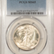 Half Dollars 1946-D WALKING LIBERTY HALF DOLLAR – PCGS MS-64 WHITE Half Dollars 1946-D WALKING LIBERTY HALF DOLLAR – PCGS MS-64 WHITE