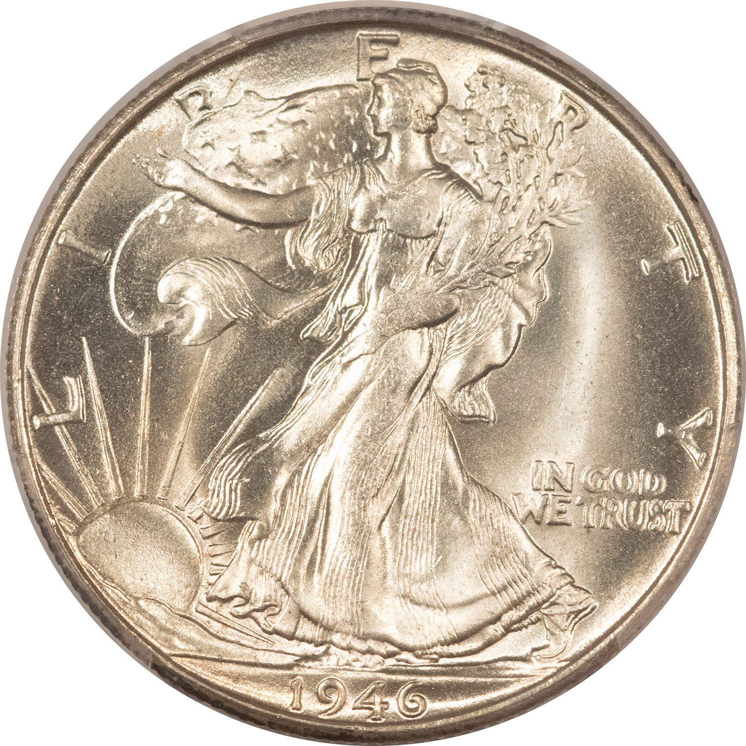 Half Dollars 1946-S WALKING LIBERTY HALF DOLLAR – PCGS MS-65, LOOKS 66+, BLAZING WHITE & PQ! Half Dollars 1946-S WALKING LIBERTY HALF DOLLAR – PCGS MS-65, LOOKS 66+, BLAZING WHITE & PQ!