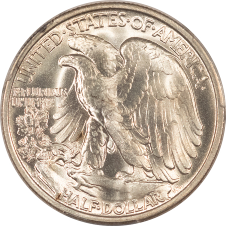 Half Dollars 1946-S WALKING LIBERTY HALF DOLLAR – PCGS MS-65, LOOKS 66+, BLAZING WHITE & PQ!