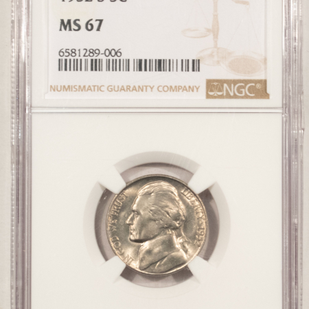 Jefferson Nickels 1952-S JEFFERSON NICKEL – NGC MS-67, SUPERB GEM