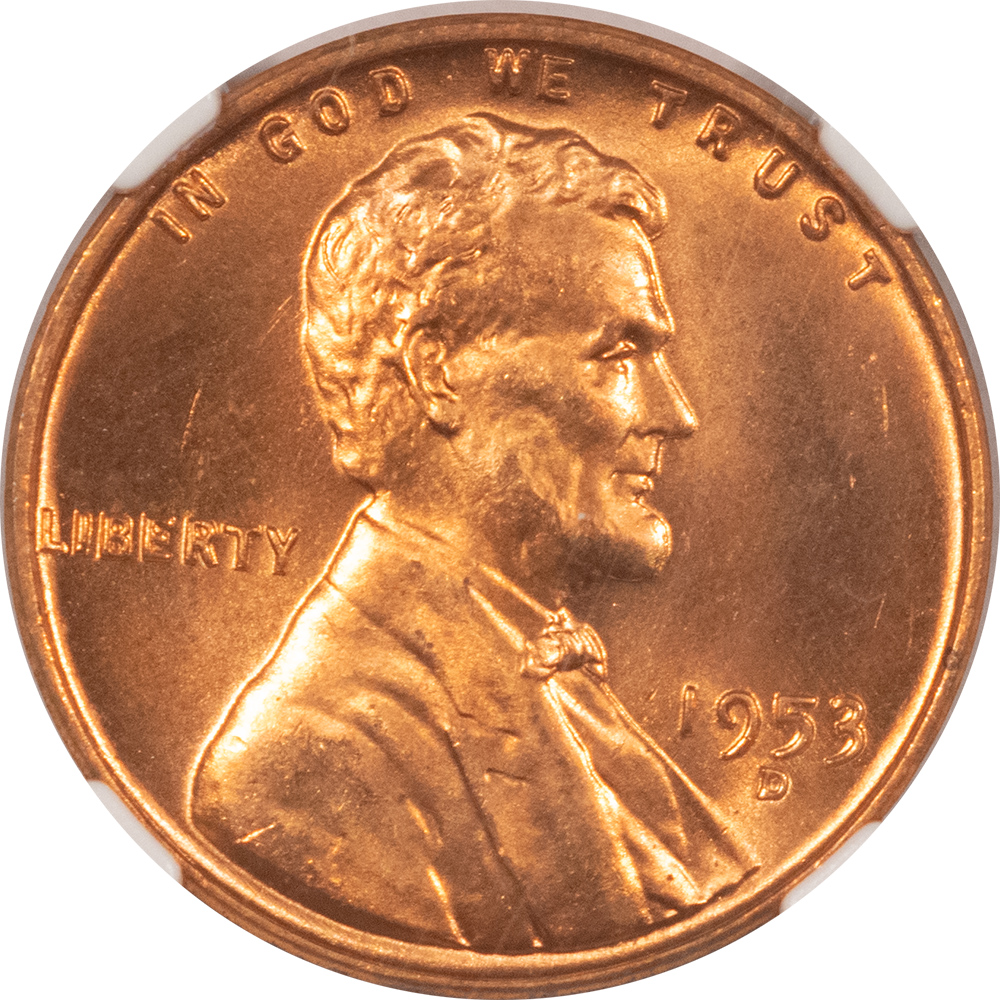 Lincoln Cents (Wheat) 1953-D LINCOLN CENT – NGC MS-67 RD, SUPERB GEM! Lincoln Cents (Wheat) 1953-D LINCOLN CENT – NGC MS-67 RD, SUPERB GEM!