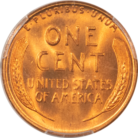 Lincoln Cents (Wheat) 1954-S LINCOLN CENT – PCGS MS-67 RD FIERY RED & SUPERB