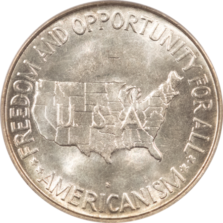 Early Commems 1954-S WASHINGTON-CARVER COMMEMORATIVE HALF DOLLAR – PCGS MS-65, LUSTROUS GEM!