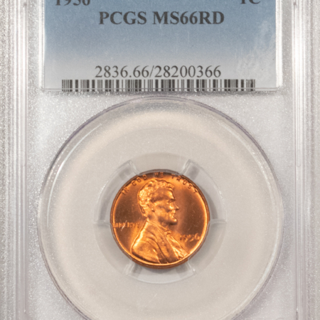 Lincoln Cents (Wheat) 1956 LINCOLN CENT PCGS MS-66 RD