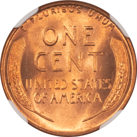 Lincoln Cents (Wheat) 1958 LINCOLN CENT – NGC MS-67 RD SUPERB GEM & TOUGH!