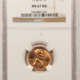 Lincoln Cents (Wheat) 1958 LINCOLN CENT – NGC MS-67 RD SUPERB GEM & TOUGH!