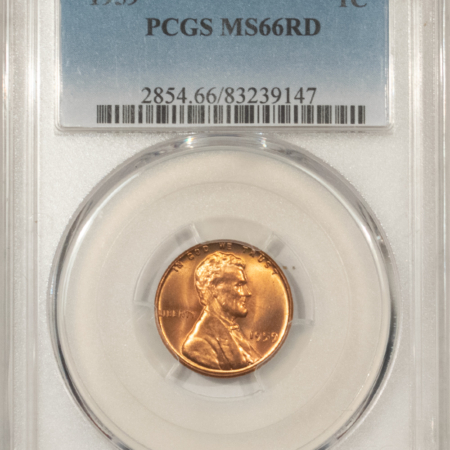 Lincoln Cents (Memorial) 1959 LINCOLN CENT PCGS MS-66 RD