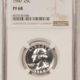 New Certified Coins 1959 PROOF WASHINGTON SILVER QUARTER – NGC PF-68 WHITE