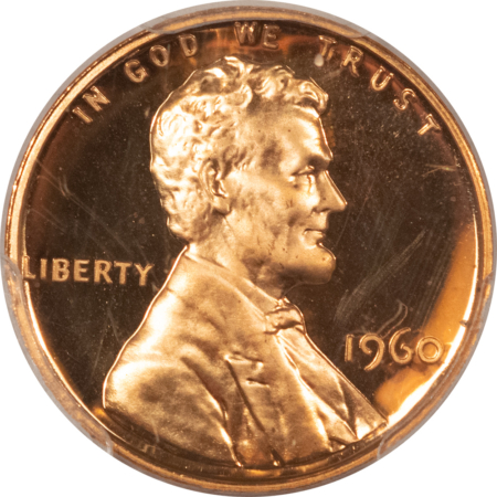 Lincoln Cents (Memorial) 1960 PROOF LINCOLN CENT LARGE DATE – PCGS PR-66 DCAM