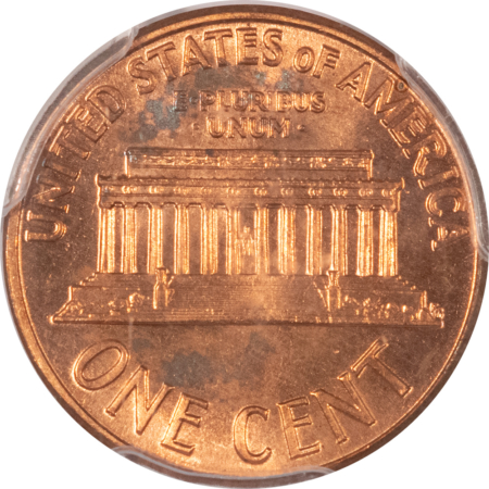 Lincoln Cents (Memorial) 1960-D LINCOLN CENT, LARGE DATE – PCGS MS-67 RD