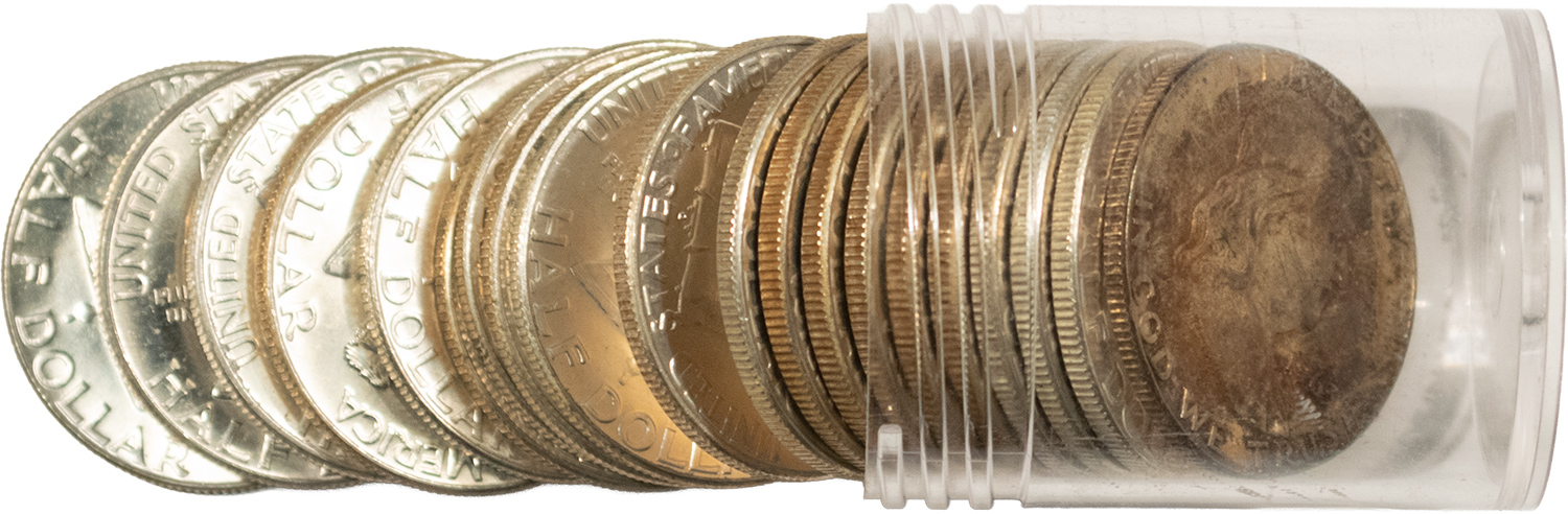 Franklin Halves 1963-D FRANKLIN HALF DOLLAR ROLL, 20 COINS – FRESH BU ROLL! Franklin Halves 1963-D FRANKLIN HALF DOLLAR ROLL, 20 COINS – FRESH BU ROLL!