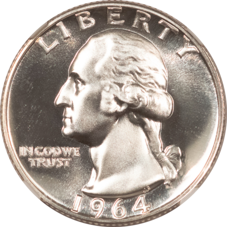New Certified Coins 1964 PROOF WASHINGTON QUARTER – NGC PF-69, WHITE!