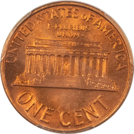 Lincoln Cents (Memorial) 1968-D LINCOLN CENT – PCGS MS-66 RD