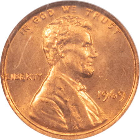 Lincoln Cents (Memorial) 1969 LINCOLN CENT NGC MS-66 RD