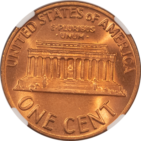 Lincoln Cents (Memorial) 1970-S LINCOLN CENT, SMALL DATE – NGC MS-66+ RD, NICE RED, TOUGH!
