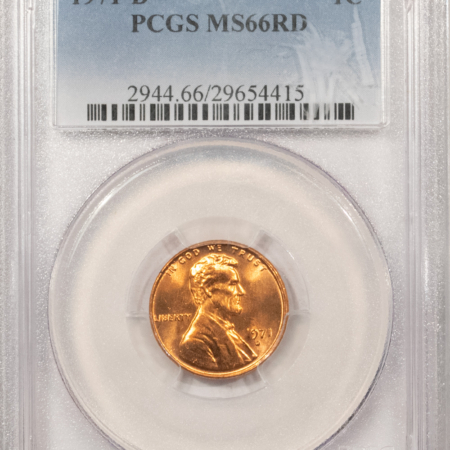 Lincoln Cents (Memorial) 1971-D LINCOLN CENT – PCGS MS-66 RD