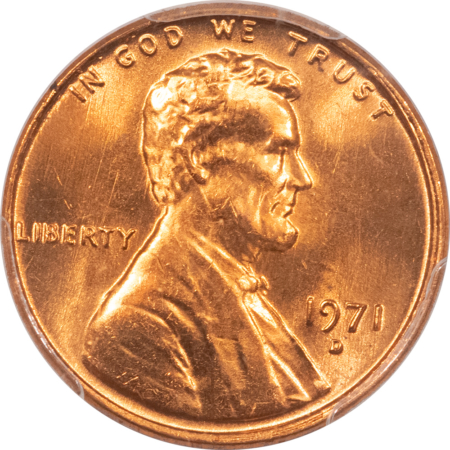 Lincoln Cents (Memorial) 1971-D LINCOLN CENT – PCGS MS-66 RD