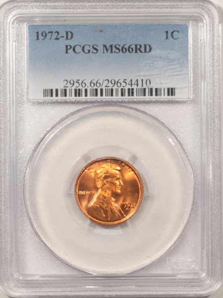 Lincoln Cents (Memorial) 1972-D LINCOLN CENT – PCGS MS-66 RD