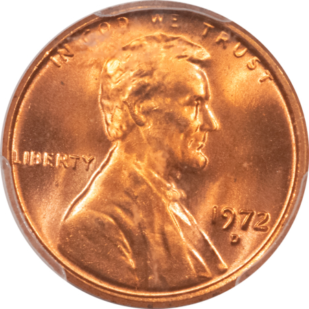 Lincoln Cents (Memorial) 1972-D LINCOLN CENT – PCGS MS-66 RD