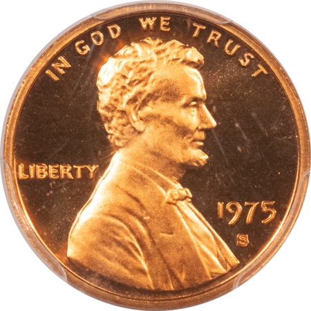 Lincoln Cents (Memorial) 1975-S PROOF LINCOLN CENT PCGS PR-69 RD DCAM